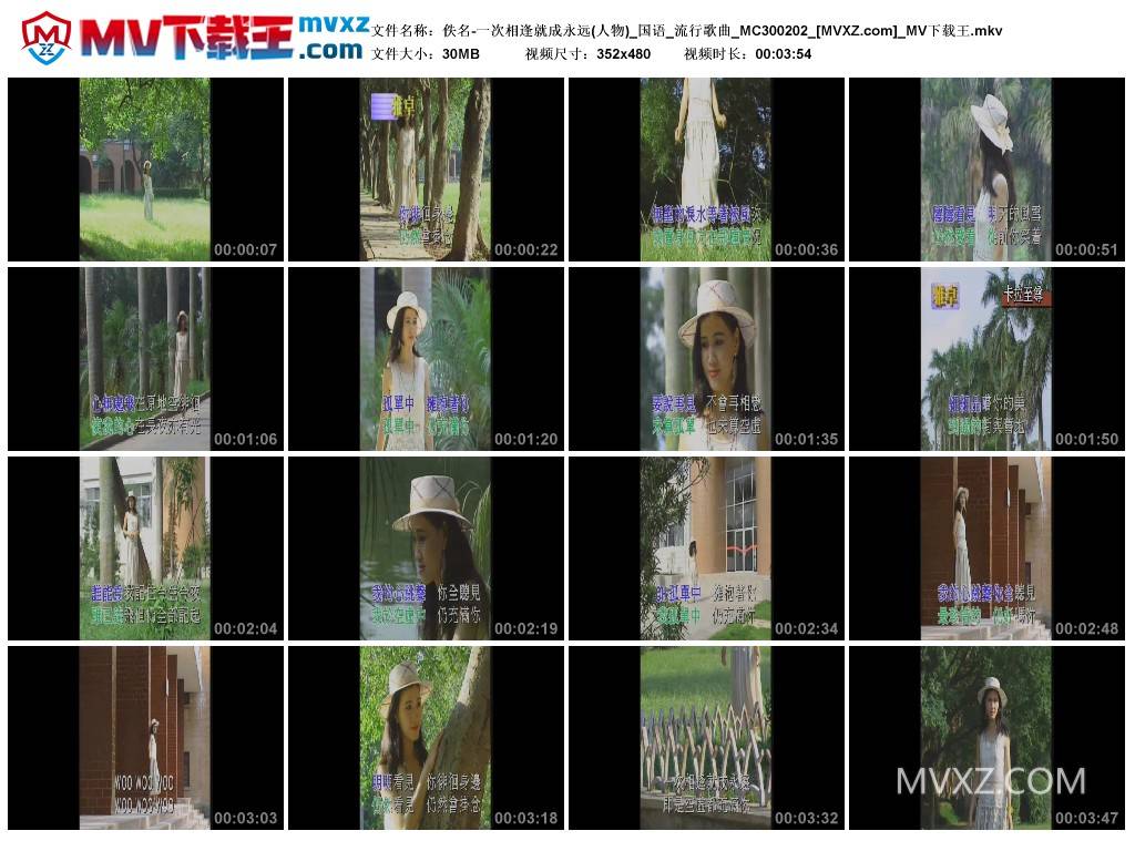 佚名-一次相逢就成永远(人物)_国语_流行歌曲_MC300202